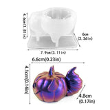 Pumpkin Fondant Mold Resin Pumpkin Casting Molds For Halloween Easy Release Pumpkin Candle Molds Pumpkin DIY Casting Mold For