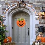Pumpkin Wreath Pumpkin Decorations Wreaths Halloween Pendant Burlaps Garland Door Hanger Door Hanger Pendant With Pumpkin
