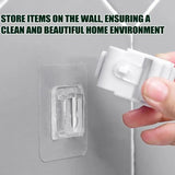 Punch Free Wall Hooks 6 Pairs Double Sided Adhesive Heavy Duty Bathroom Hooks Punch Free Wall Strong Hooks Hanger Wall Holder