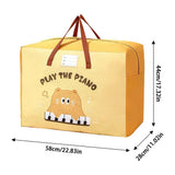 Quilt Storage Bag Heavy-Duty Bedding Organizer Bag Home Wardrobe Closet Storage Containers For Duvet Cover Pillow Bed Linen