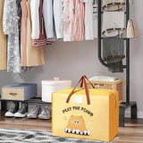 Quilt Storage Bag Heavy-Duty Bedding Organizer Bag Home Wardrobe Closet Storage Containers For Duvet Cover Pillow Bed Linen