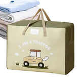 Quilt Storage Bag Heavy-Duty Bedding Organizer Bag Home Wardrobe Closet Storage Containers For Duvet Cover Pillow Bed Linen
