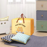 Quilt Storage Bag Heavy-Duty Bedding Organizer Bag Home Wardrobe Closet Storage Containers For Duvet Cover Pillow Bed Linen
