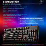 REDRAGON AMSA K592 USB Mechanical Gaming Keyboard Blue Switch Led Backlit 104 Keys for Computer PC Laptop Gamer