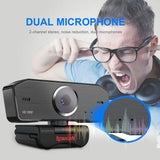 REDRAGON GW800 HITMAN USB HD Webcam Built-in Microphone Smart 1920 X 1080P 30fps Web Cam Camera for Desktop Laptops PC Game