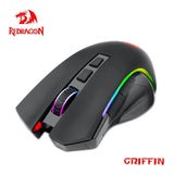 REDRAGON Griffin M602 KS RGB USB 2.4G Wireless Gaming Mouse 8000 DPI 8 Buttons Programmable Ergonomic for Gamer Mice Laptop PC