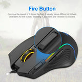 REDRAGON Predator M612 USB Wired RGB Gaming Mouse 8000 DPI Programmable Game Mice Backlight Ergonomic for Computer PC Laptop