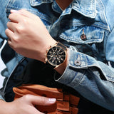 REWARD Business Mens Watches with Date Waterproof Chronograph Luminous Casual Sports Watch for Man