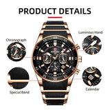 REWARD Business Mens Watches with Date Waterproof Chronograph Luminous Casual Sports Watch for Man