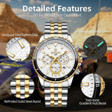 REWARD Business Watches for Man Fashion Casual Wristwatch Sports Luminous Calendar Waterproof Stainless Dress Mens Wrist Watches