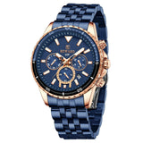 REWARD Business Watches for Man Fashion Casual Wristwatch Sports Luminous Calendar Waterproof Stainless Dress Mens Wrist Watches
