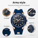 REWARD Fashion Mens Wrist Watches with Date Waterproof Chronograph Luminous Sport Quartz Watches for Men
