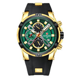 REWARD Hot Quartz Watches for Men Luxury Big Dial Waterproof Chronograph Date Luminous Silicone Band Sport Mens Wrist Watches