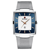 REWARD Square Watch for Men Fashion Business Wrist Watches with SEIKO Movement Date Waterproof Mens Watches Gold Black Blue