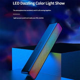 RGB Wireless Bluetooth Speaker Double Speaker High Volume Subwoofer 3D Stereo Luminous Desktop Computer Sound