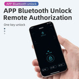 ROCKBROS Bicycle Lock Smart Fingerprint Bluethooth Lock Alloy Material USB Charging U-Shape Waterproof Durable Bike Accessories