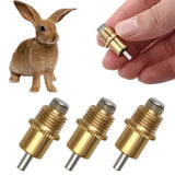 Rabbit Chicken Quail Copper Water Drinker Nipple Poultry Bird Drinking Water Accessories Equipment Rabbit Feeding Equipment