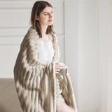 Rabbit Fluffy Blanket Sofa Blanket Casual Blanket