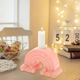 Rainbow Arch Candle Mold Silicone Rainbow Mold For Candles Reusable DIY U Shaped Bridge Geometry Candle Mold For Clay