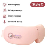 Rechargeable Smart Eye Massager Facial Massage Bluetooth Music Foldable Air Pressure Heating Massage Relaxation