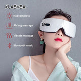 Rechargeable Smart Eye Massager Facial Massage Bluetooth Music Foldable Air Pressure Heating Massage Relaxation