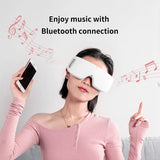 Rechargeable Smart Eye Massager Facial Massage Bluetooth Music Foldable Air Pressure Heating Massage Relaxation