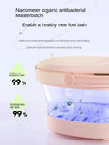 Red Light Foot Warm Folding Basin Home Intelligent Massage Home Foot Tub Automatic Heating Constant Temperature Foot Bath