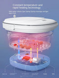Red Light Foot Warm Folding Basin Home Intelligent Massage Home Foot Tub Automatic Heating Constant Temperature Foot Bath