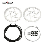 Redland Mountain Bike Disc Brake Set with Front and Rear Wire Tube Set Brake Handle Disc Set Disc Brake Set Combination