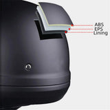 Retro Capacete Detachable For Motorcycle Bike Quick Release ABS Open Helmet Full Face Matt Black Modular Classic Professional