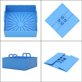 Reusable Air Fryers Oven Baking Tray Fried Chicken Basket Mat AirFryer Silicone Pot Square Replacement Grill Pan Accessories