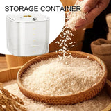 Rice Storage Container Rice Bin Dispenser Cereal Dry Food Rice Bucket Leakproof Rice Storage Tank For Flour Pantry Countertop