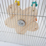 Rotating Bird Perch Toy Swiveling Round Stand Toy Bird Perches Birdcage Accessories For Chickens Hamsters Cockatiels Parakeet