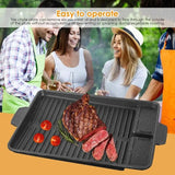 Round Frying Pans Nonstick Griddle Pan For Grill Nonstick Portable Griddle Nonstick Stove Top Grill Pan For Meats Fish Steak