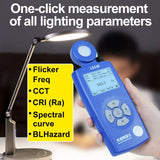 LS330 Digital Luminometer Light Lux Meter 0-1000000 Lx/Fc Spectral Illuminance Tester CRI Ra CCT SDCM UVI UV Equipment Testing