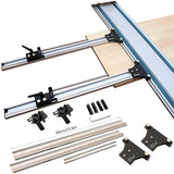 For Track Saw Track Repeatable Cuts Parallel Rail Guide System Aluminium Alloy Circular Saw Track Set Fixed Guide Rail Bracket