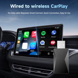 Wired To Wireless Carplay & Android Auto Adapter Plug and Play AI Box 5.8GHz WiFi for OEM Wired CarPlay Android Auto Car Systems