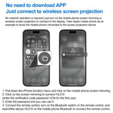 With Remote Control Magnetic Phone Selfie Monitor Screen for Smartphone Rear Camera Selfie Vlog Live Stream for iPhone Android