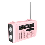 Multifunctional Bluetooth Speakers Solar Hand Crank AM/FM/NOAA Radio Speakers With LED Flashlight And Reading Lamp