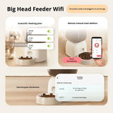 Leak Proof Charge Solid Portable Smart Pet Feeding Set Automatic Two-in-One Mobile Phone WiFi Detachable Design for Cats Dogs
