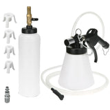 1.75L Pneumatic Brake Fluid Bleeder Kit Automobile Air Extractor Pump Oil Bleeding Tool with 1L Oil Extraction Container, 0.75L