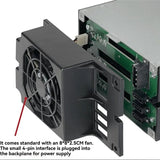 Backplane With Fan Hard Disk Cage Hot Swappable Chassis 2 3.5Inch HDD Optical Drive Expansion 3