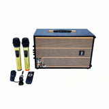 Dance Speaker Karaoke 8-inch Speaker High-power Wireless Dual Microphone Bluetooth Portable Speakers U-Disk TF Card AUX-in