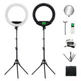 100W 22" Ring lamp 55cm Remote Control Ring Light Kit Super Bright LED Rings Lamp For Makeup Rings light handbag & Tripod FE640