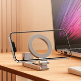 Travel Phone Holder Tripod Magnetic Phone Mount Portable Aluminum Alloy Clip for Hands-Free Viewing for iPhone Samsung