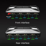 New 1To8 4Pin Cooling Fan ARGB High Air Volume Temperature Controller 5V 3 in 1 RGB Controller