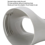 Air Conditioner Exhaust Hose Adapter Window Sealing Plate Vent Tube Connector ABS Material 5.9in Diameter 1 Piece for Oval