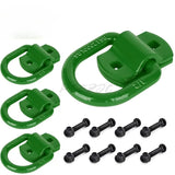 4pcs/set 1/2 Inch Spray Painted Marine D-ring 12000 Pound Box Truck Pull Ring Car Trailer Hook
