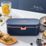 900ml Portable Electric Lunch Box Water Free Heating Bento Box Rice Cooker Thermostatic Heating Food Warmer For Office