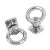 4PCS T Track Mount Tie Down Anchor M8 Sturdy Stainless Steel T Slot Bolt Tie Down Rings for Holding Bungee Cord Rope Hooks
